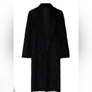 Victor Alfaro Black Textured Coat